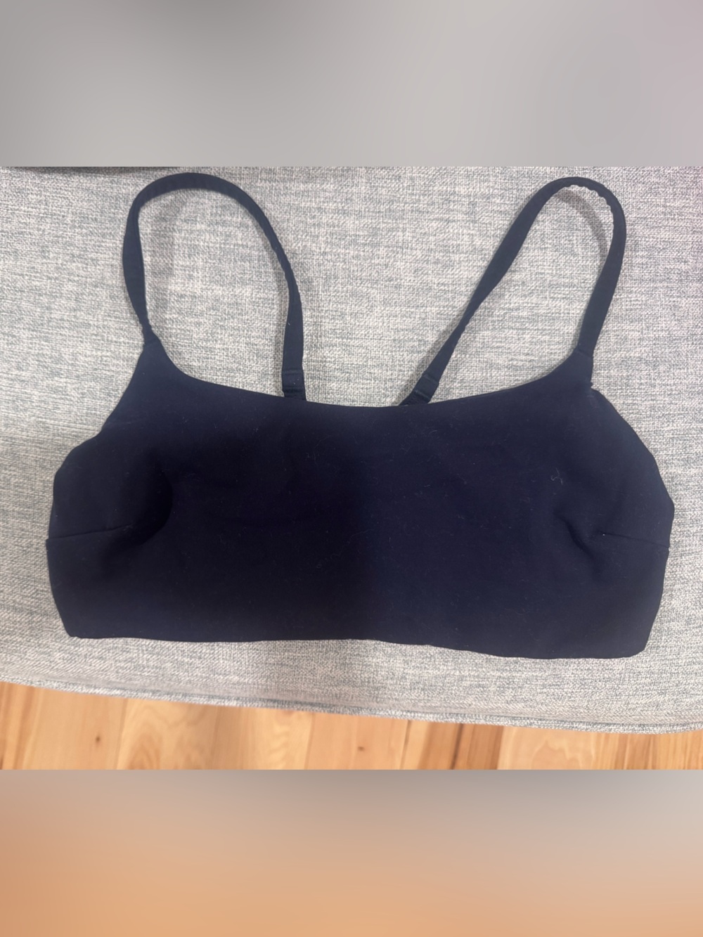 Navy wunder train lululemon sports bra